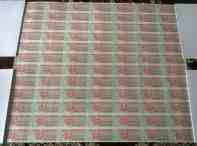 Very big uncut banknot sheets